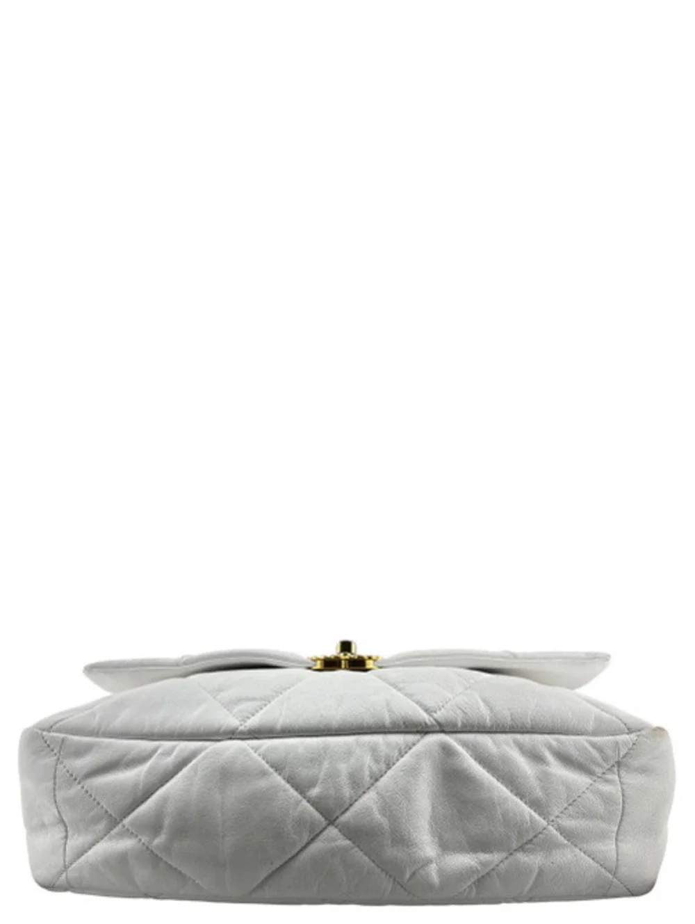 Chanel White Quilted 19 Flap Bag